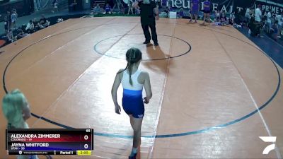 65 lbs Cross Bracket (8 Team) - Emma Schnell, Colorado vs Blakelee Turner, Utah