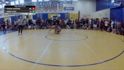 120 lbs Champ. Round 1 - James Cole, Cape Coral vs Yeison Santana, Southridge High School