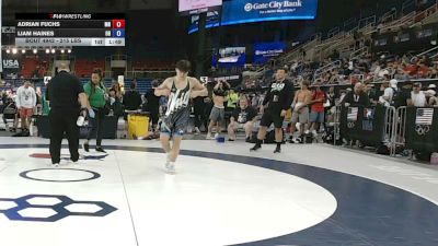 215 lbs Champ. Rd Of 16 - Adrian Fuchs, Minnesota vs Liam Haines, Ohio