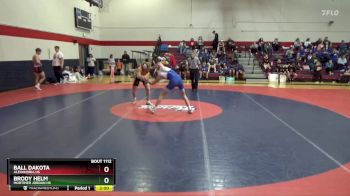 138 lbs Round 2 - Brody Helm, Mortimer Jordan HS vs Ball Dakota, Alexandria HS