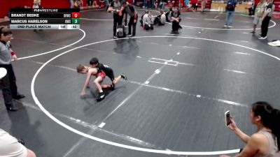 49 lbs 2nd Place Match - Marcus Harelson, Boise Wrestling Club vs Brandt Bedke, Oakley Hornets Wrestling Club, Inc.