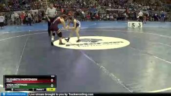 100 lbs Champ. Round 1 - Vada Hoffman, South Border vs Elizabeth Mortensen, Minot