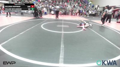 70 lbs Rr Rnd 1 - Calleigh Huffman, Fort Gibson Youth Wrestling vs Collins Mcclendon, Viking Wrestling Club
