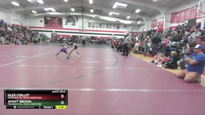 60-65 lbs Round 2 - Wyatt Brown, Pleasant Hill Youth Wrestling vs Alex Coillot, Pleasant Hill Youth Wrestling