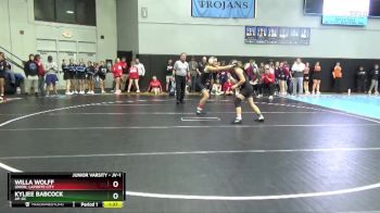 JV-1 lbs Round 2 - Kyliee Babcock, AP-GC vs Willa Wolff, Union, LaPorte City