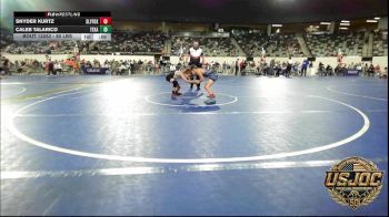 80 lbs Consi Of 8 #2 - Snyder Kurtz, SlyFox Wrestling Academy vs Caleb Talarico, Texas Elite Wrestling
