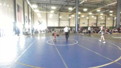 90 lbs Quarterfinal - Kyler Alger, Crater Mat Club vs Urijah Launit, Mat Demon WC