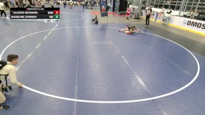 16U Girls - 115 lbs Quarters - Allison McDaniel, Wrecking Crew Wrestling Club vs Madeline Cornish, Riverhawk Wrestling Club