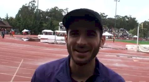 David Torrence after 800-1500 double win at the 2011 Stanford Invitational