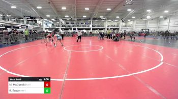 130 lbs Quarterfinal - Maxwell McDonald, Natick vs Ryder Brown, Smitty's Wrestling Barn