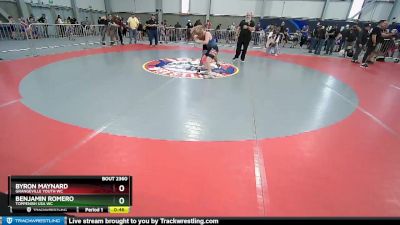 105 lbs 5th Place Match - Benjamin Romero, Toppenish USA WC vs Byron Maynard, Grangeville Youth WC