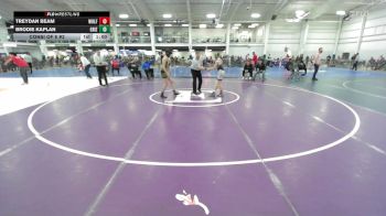 100 lbs Consi Of 8 #2 - Treydan Beam, Wolfgang Wrestling Academy vs Brodie Kaplan, Grizzlies Wrestling Academy
