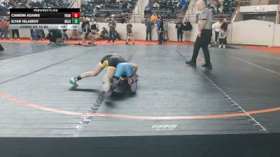 75_B lbs Consi Of 16 #2 - Camdin Adams, Franklin vs Ilyar Islamov, Baldwin