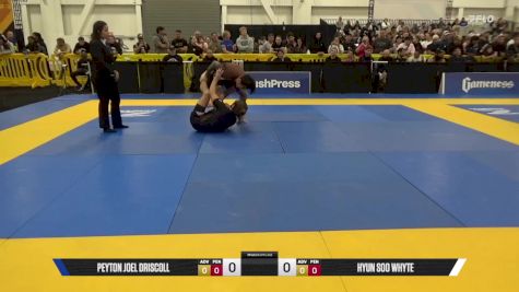 Hyun Soo Whyte vs Peyton Joel Driscoll 2025 World IBJJF Jiu-Jitsu No-Gi Championship