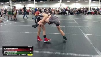 88 lbs Round 4 (8 Team) - Carter Schmidt, Armory Athletics vs Klay Dimmerling, Team Germantown
