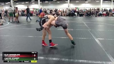 88 lbs Round 4 (8 Team) - Carter Schmidt, Armory Athletics vs Klay Dimmerling, Team Germantown