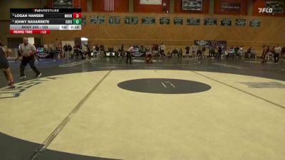 125 lbs Cons. Semi - Johny Navarrete, Cuesta vs Logan Hansen, Moorpark College