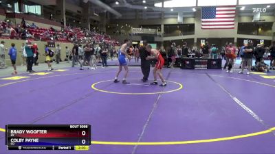 114 lbs Quarterfinal - Brady Woofter, KS vs Colby Payne, CO