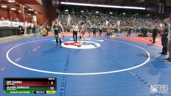 2A-285 lbs Quarterfinal - Roland Burton, Wyoming Indian vs Christian Reilly, Hulett