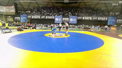 Boys 3A 285 lbs Champ. Round 2 - Ryan Pineda, Mountlake Terrace vs Pouvi (PJ) Fiso, Auburn Mountainview
