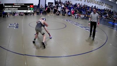 86-89 lbs Round 1 - Maxwell Bhandari, SHWA vs Lake Thompson, Grove City