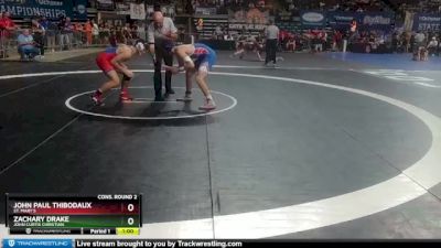 D 3 175 lbs Cons. Round 2 - Zachary Drake, John Curtis Christian vs John Paul Thibodaux, St. Mary`s