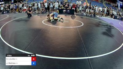 175 lbs Rnd Of 64 - Kyle Linville, MN vs Jack Mathieu, GA