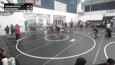 132 lbs Quarterfinal - Dylan Anderson, Live Training Wrestling vs Matthew Esqueda, OCRTC
