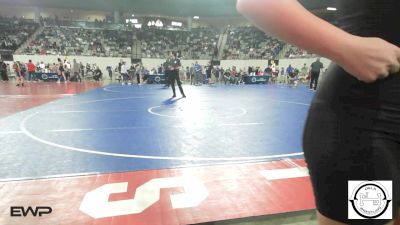 120 lbs Consi Of 16 #1 - Karisma Bolds, Del City Middle School vs Grace Mahaan, Broken Arrow Girls Junior High