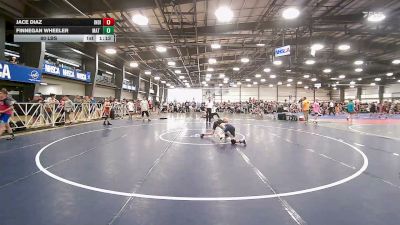 80 lbs Rr Rnd 1 - Jace Diaz, Indiana Outlaws Gold - MS vs Finnegan Wheeler, Mat Warriors Gold MS - MS