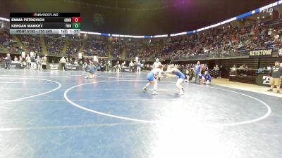 130 lbs Round Of 16 - Emma Petrovich, Connellsville vs Keegan Mankey, Trinity