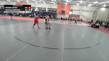 285 lbs Cons. Round 6 - Michael DiOrio, Wesleyan (CT) vs Nicholas Ebrahimi, Trinity (CT)