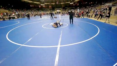 90 lbs Quarterfinal - Charlie Thompson, Mojo Grappling Academy vs Cadrain Johnson, Wagoner Takedown Club