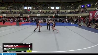 120 lbs Cons. Round 2 - Brysen Loerts, Ironhawk vs Henry Schroeder, Outlaw Wrestling Club