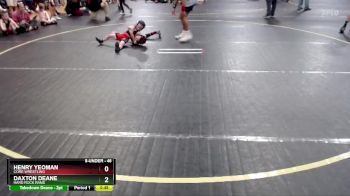 46 lbs Round 2 - Daxton Deane, Hard Rock Rams vs Henry Yeoman, CORE Wrestling