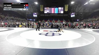 115 lbs Cons. Sub-rd Of 32 - Lily Baker, WI vs Amya Bass, IA