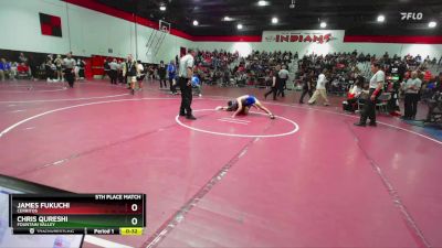 113 lbs 5th Place Match - Chris Qureshi, Fountain Valley vs James Fukuchi, Cerritos