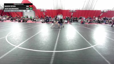 14U Boys - 115 lbs Cons. Round 3 - Jack Kaczrowski, Wisconsin vs Mason Spors, Janesville Youth Wrestling Club, Inc.