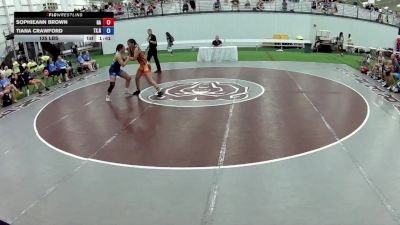 135 lbs SophieAnn Brown, Georgia vs Tiana Crawford, Texas Red
