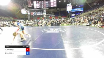 113 lbs Cons 64 #2 - Aidan Smalley, Indiana vs Isaac Hoshide, Georgia