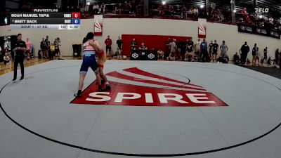 67 kg Champ. Round 1 - Noah Manuel Tapia, Blue & Gold Wrestling Club vs Brett Back, Dubuque RTC