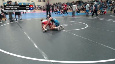 125 lbs Champ. Round 1 - Olivia Gutierrez, Fighting Squirrels Wrestling Club vs Kiera Deleon, Fighting Squirrels Wrestling Club