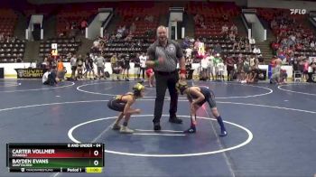 64 lbs Round 1 - Carter Vollmer, Standish vs Bayden Evans, Unattached