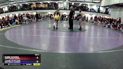 103 lbs Cons. Round 2 - Zurri Zamora, North Central College vs Cianelys Plaud, Siena Heights University