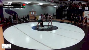 130 lbs. Champ. Round 1 - Ava Ziegler, Clarksville vs Rogan Moeller, Rock Bridge