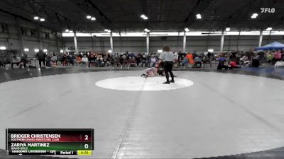 75 lbs Quarterfinal - Zariya Martinez, Idaho Gold vs Bridger Christensen, Southern Idaho Wrestling Club