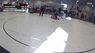 141 lbs Cons. Semi - Logan Zimmerman, Team Zapas Wrestling Club vs Ashton Kuchar, Battle Creek