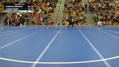45 lbs Cons. Semi - Landen Spinks, WML Cobras vs Everette Rubinchik, Pinnacle Wrestling Club