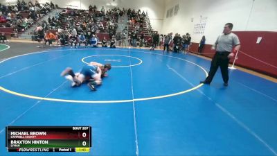 132 lbs Cons. Round 2 - Michael Brown, Campbell County vs Braxton Hinton, Lyman
