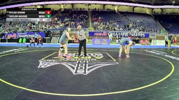 Girls-235 lbs Cons. Round 2 - Rylan Johns, Portland Hs Girls vs Taylor Moore, Montague Hs Girls